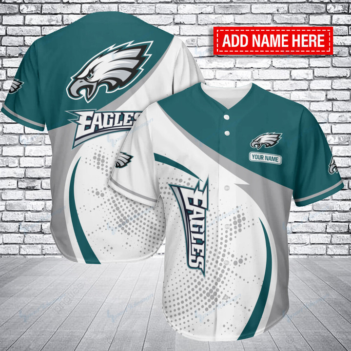Philadelphia Eagles Personalized Baseball Jersey BG449