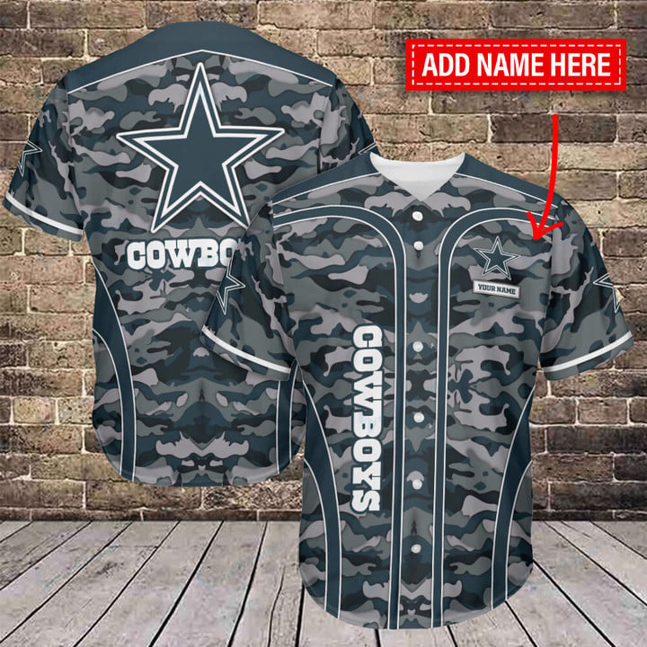Dallas Cowboys Personalized Baseball Jersey BG453