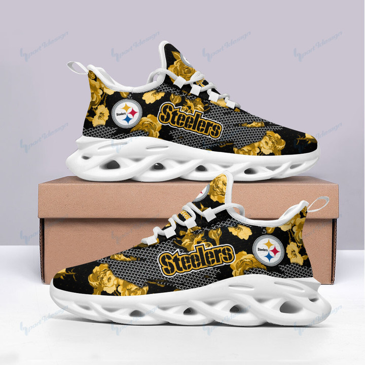 Pittsburgh Steelers Personalized Yezy Running Sneakers SPD572