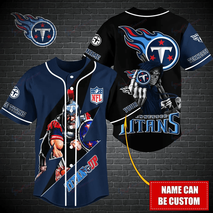 Tennessee Titans Personalized Baseball Jersey BG494