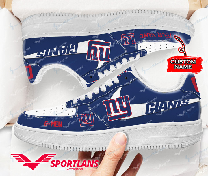 New York Giants NFL Personalized Air Force 1 Shoes