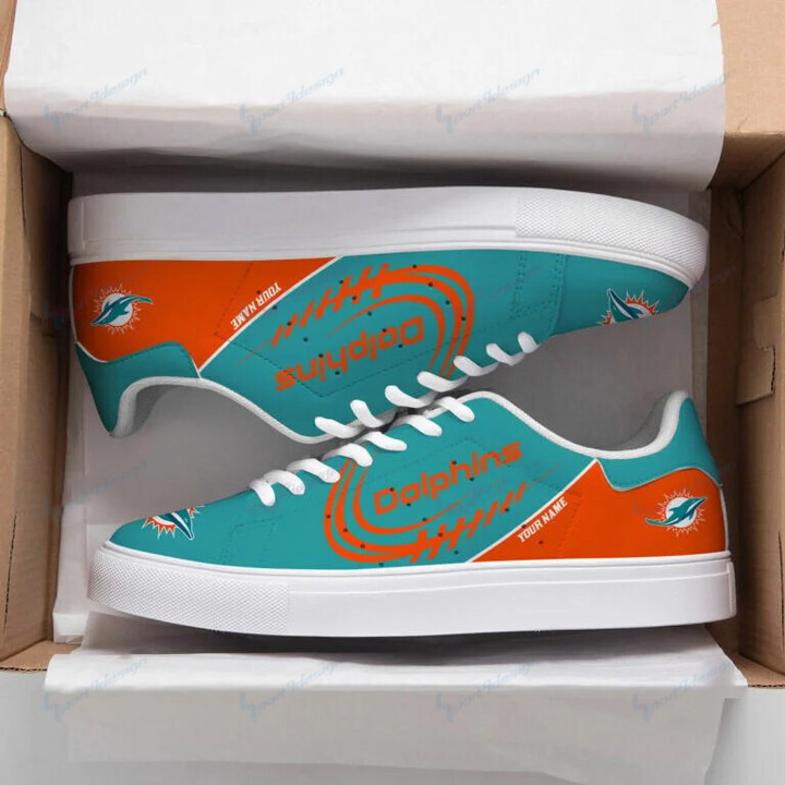 Miami Dolphins Personalized SS Custom Sneakers BG311