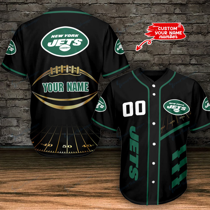 New York Jets Personalized Baseball Jersey BG522