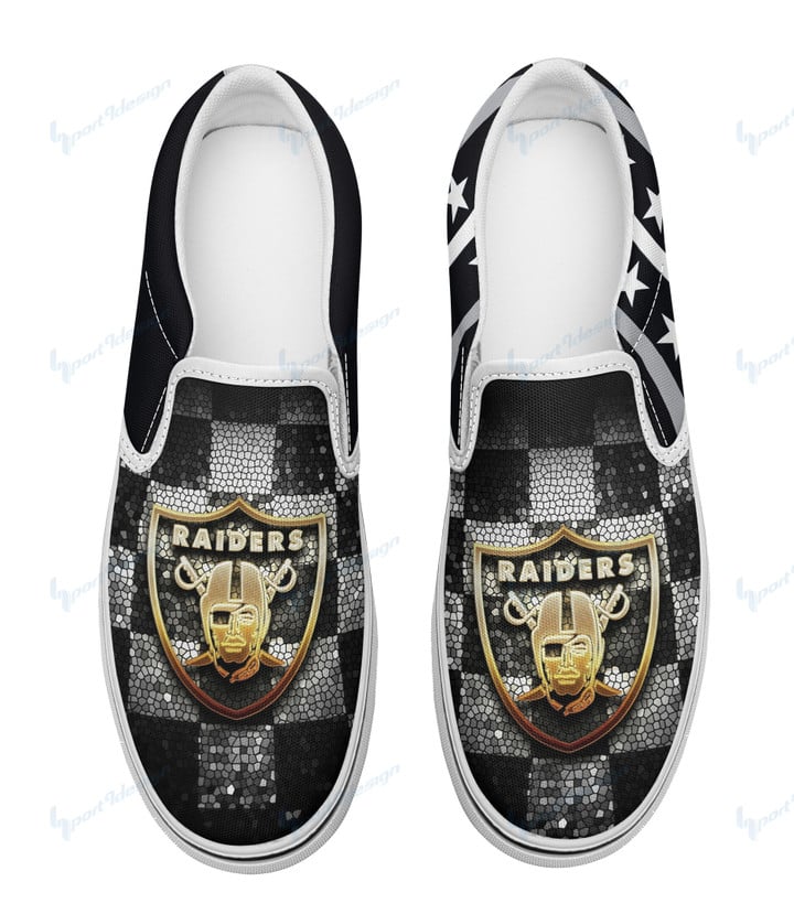 Las Vegas Raiders Slip On Shoes BG07