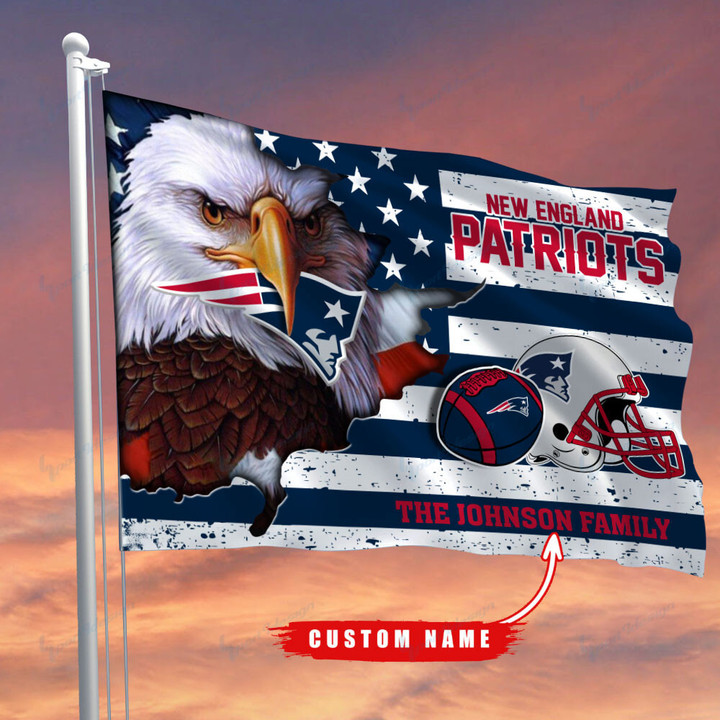 New England Patriots-Flag-Custom Name