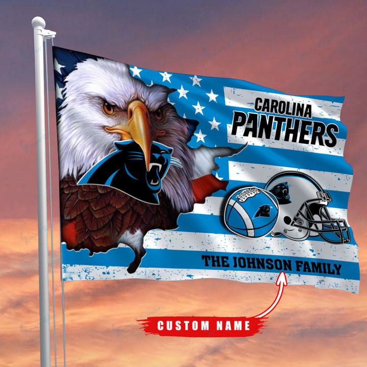 Carolina Panthers-Flag-Custom Name
