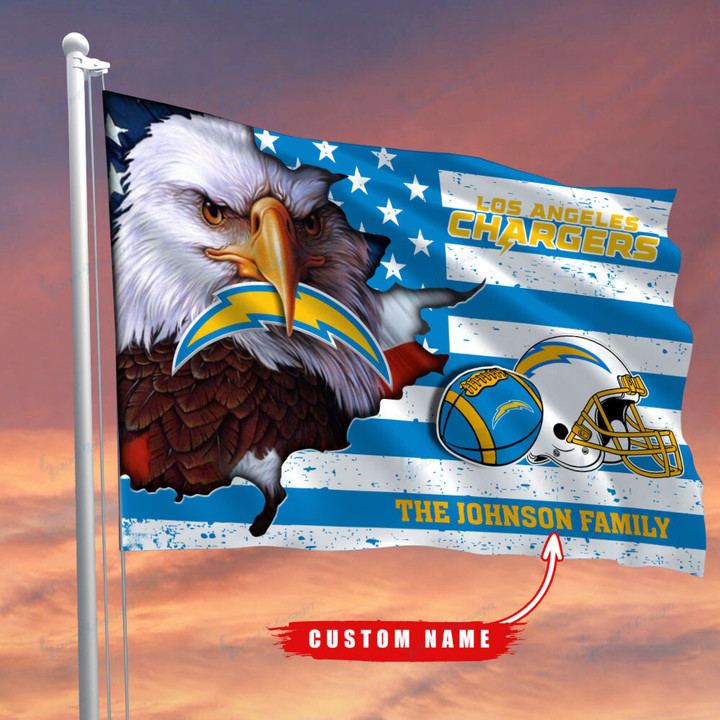 Los Angeles Chargers-Flag-Custom Name