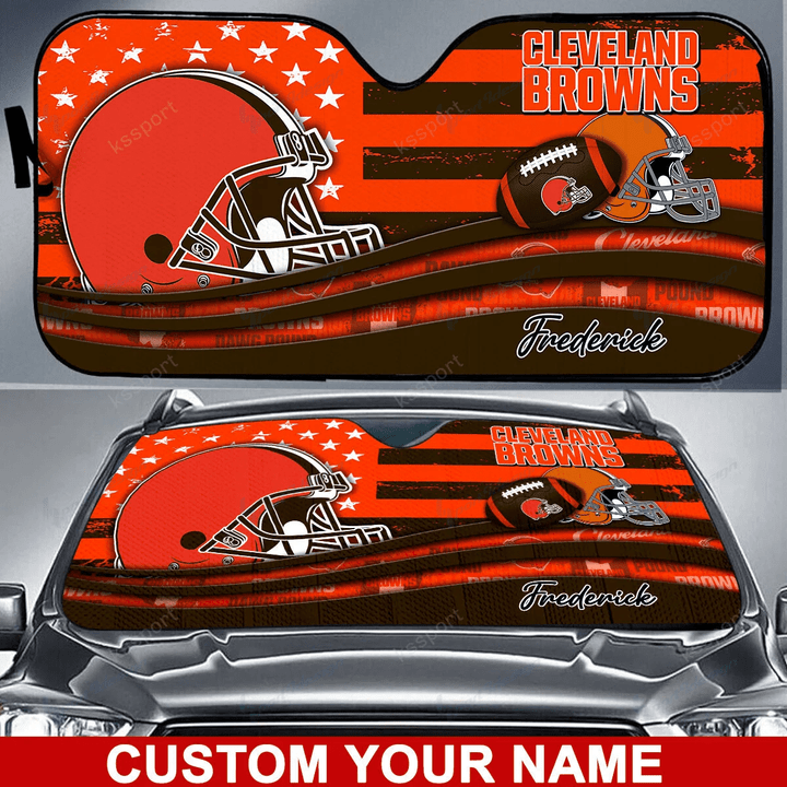 Cleveland Browns Personalized Auto Sun Shade BG07