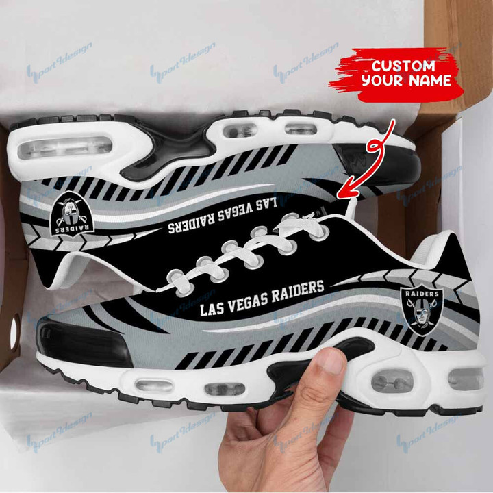 Las Vegas Raiders Personalized Plus T-N Youth Sneakers BG39
