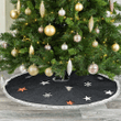 Decorative christmas with stars and trees Christmas Tree Skirt