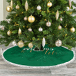 Beautiful merry christmas frame with realistic snowflakes Christmas Tree Skirt