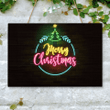 Neon Merry christmas Pallet Sign