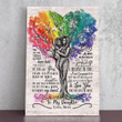 "To My Daughter, Love Mom" Beautiful Tree Artwork - Matte Canvas, Canvas Prints, Wall Art