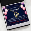 18K Gold Forever Love Necklace Gift For Mom Blessed To Have You As My Best Friend