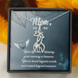 Giraffe Couple Necklace Gift For Mom Your Life Was A Blessing