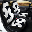Cancer Sign White And Black Print Car Seat Covers