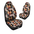 Abstract Patchwork Floral Print Pattern Car Seat Covers