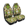 Abstract Tropical Coconut Print Pattern Car Seat Covers