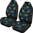 Feather Peacock Pattern Print Universal Fit Car Seat Cover