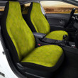 Argyle Grass Green Print Pattern Car Seat Covers