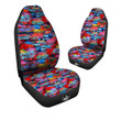 Abstract Feather Watercolor Boho Print Pattern Car Seat Covers