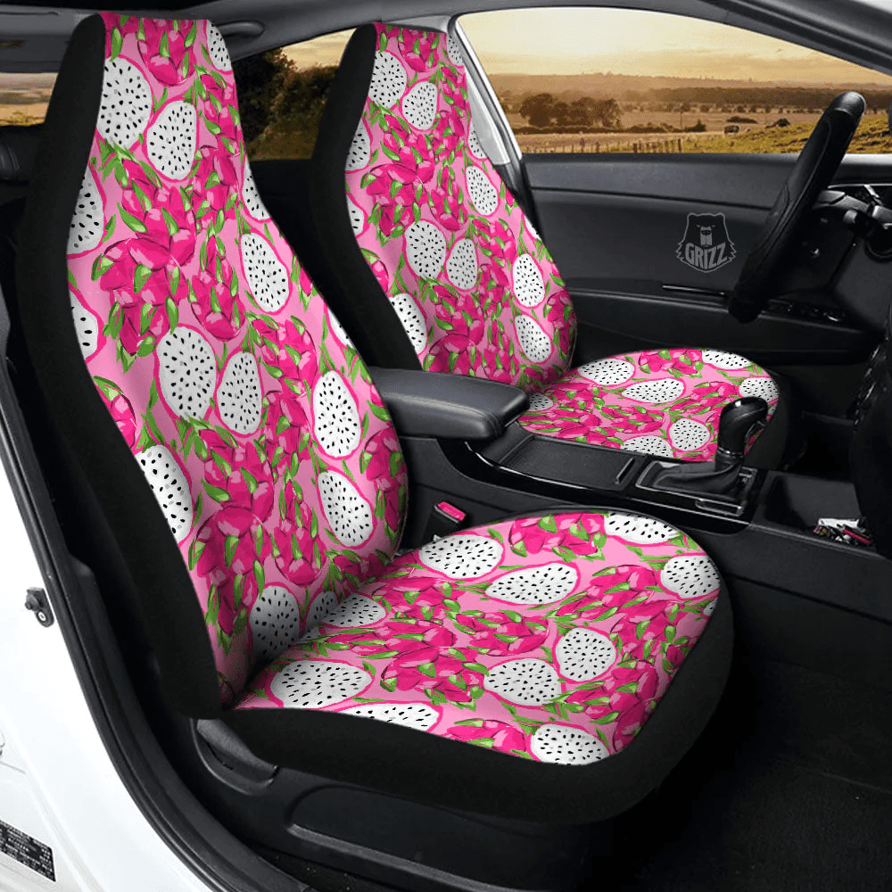 Dragon Fruit Print Pattern Car Seat Covers