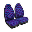 Blue Black And Purple Chevron Print Car Seat Covers