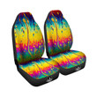 Abstract Psychedelic Rainbow Acid Print Car Seat Covers
