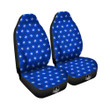 Bitcoin Blue Print Pattern Car Seat Covers