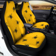 Bee Yellow Print Pattern Car Seat Covers
