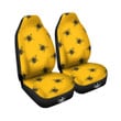 Bee Yellow Print Pattern Car Seat Covers
