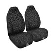 Rocket White And Black Print Pattern Car Seat Covers
