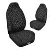 Rocket White And Black Print Pattern Car Seat Covers