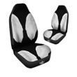 Angel Wings White Print Car Seat Covers