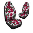 Red Rose Flower Print Car Seat Covers