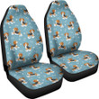 Beagle Paw Dog Bone Pattern Print Universal Fit Car Seat Cover