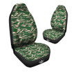 Black And Green Tiger Stripe Camo Print Car Seat Covers