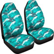 Dolphin Wave Pattern Print Universal Fit Car Seat Cover