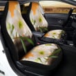 Amaryllis White Print Car Seat Covers