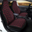 Black Chili Pepper Print Pattern Car Seat Covers