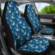 Anchor Nautical Print Pattern Universal Fit Car Seat Cover