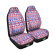Aztec Red And Blue Print Pattern Car Seat Covers