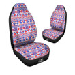 Aztec Red And Blue Print Pattern Car Seat Covers