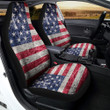 American Flag Grunge Print Car Seat Covers