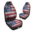 American Flag Grunge Print Car Seat Covers