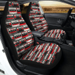 Cassette Red Punk Print Pattern Car Seat Covers