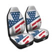 American Flag Christian Cross Print Car Seat Covers