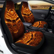 Evil Skull Flaming Print Car Seat Covers
