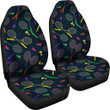 Badminton Colorful Pattern Print Universal Fit Car Seat Covers
