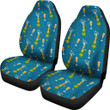 Celebrate Champagne Print Pattern Universal Fit Car Seat Covers